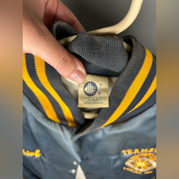 VTG Teamster Local 563 Satin Men’s Coat - Picture 3 of 10